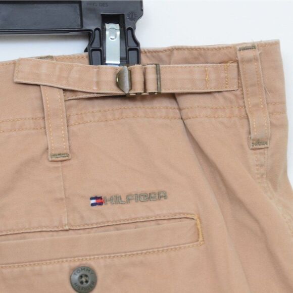 Tommy Hilfiger Men's 40 Khaki Cargo Short Adjustable Belt Straps Cotton - Picture 3 of 6